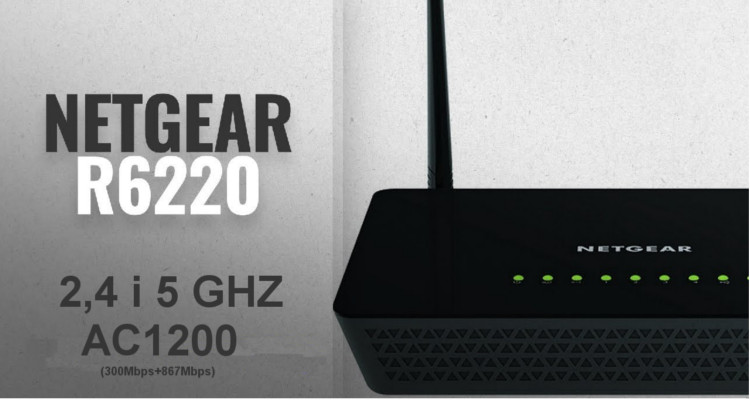 Inteligentny router WiFi Netgear R6220 2,4GHz i 5GHz