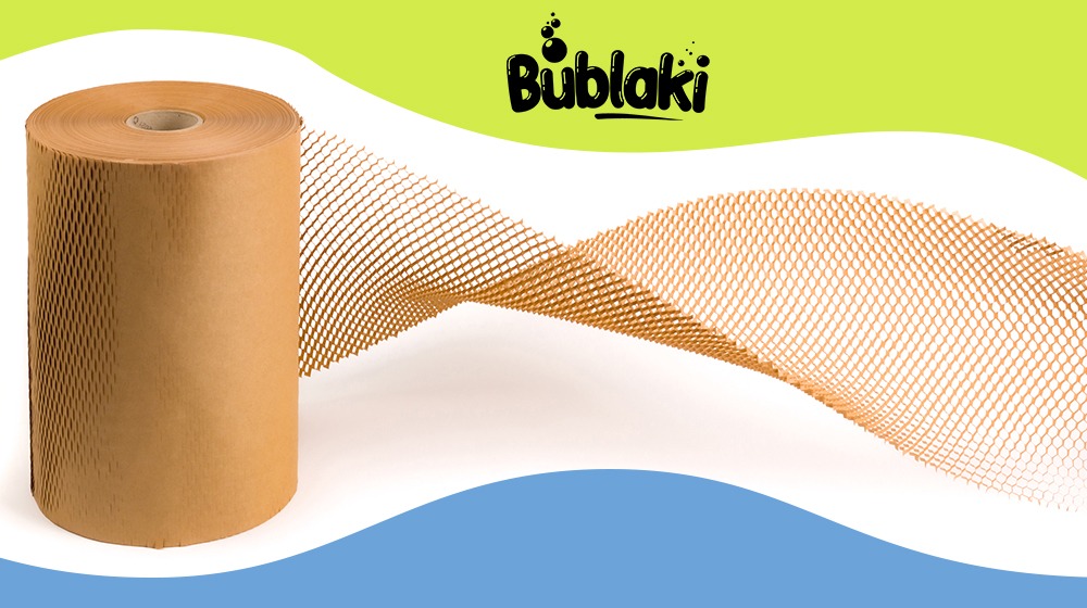 Papier pakowy Bublaki plaster miodu – Ekologiczne pakowanie przesyłek